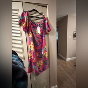 Tropical Flower Dress